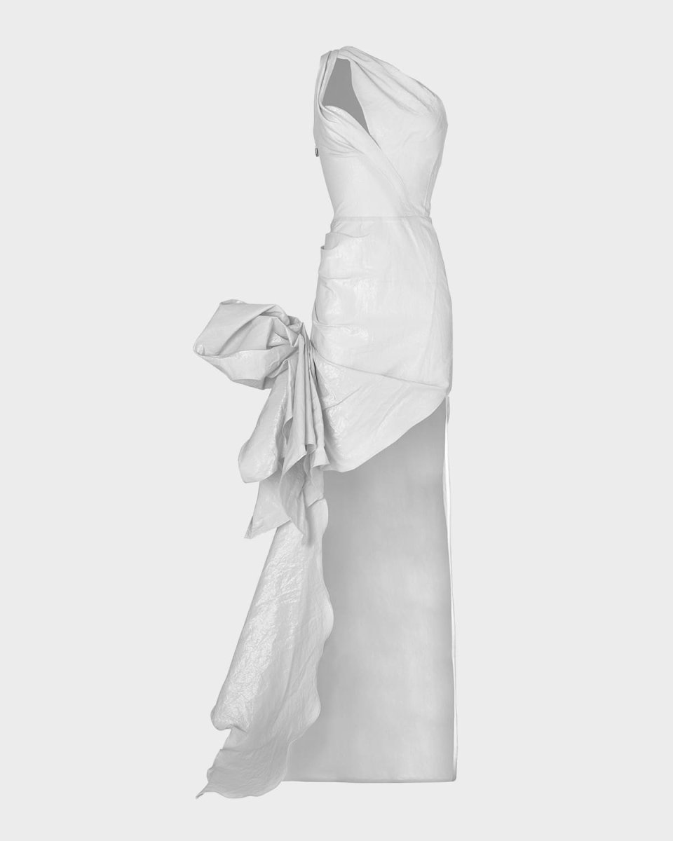 Brightness Cutout Rosette High-Low Gown